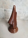 Wooden Eyeglass Holder Stand • Nose Shaped Glasses Holder • Hand-Carved Spectacle Stand • Gift for Dad • Desk Organizer