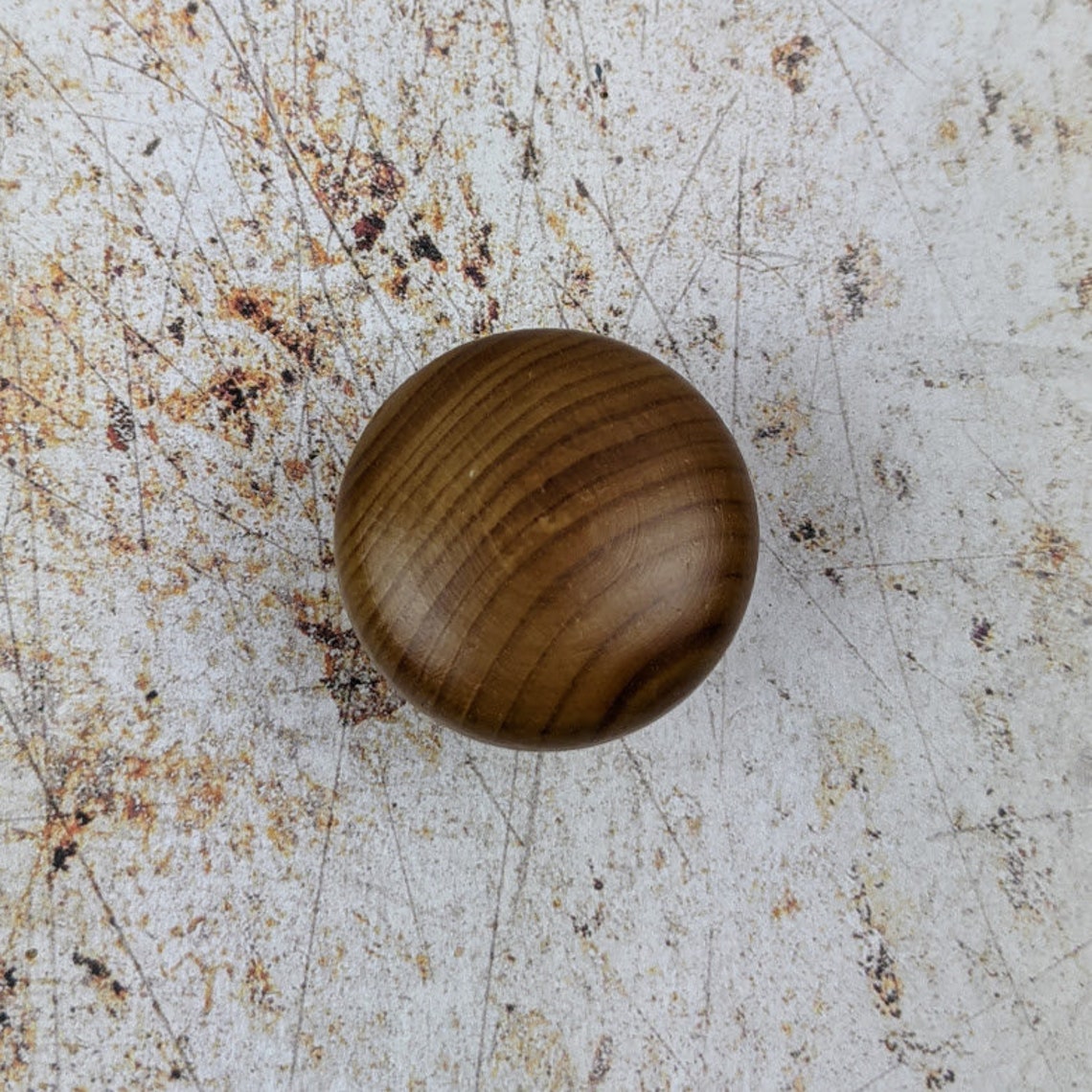 Pine Wooden Handles Set of 6oak Finish Drawer Knob 40mm Etsy