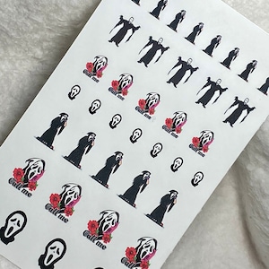 Scream Halloween Waterslide Decals