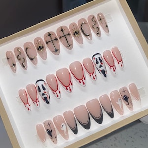 Halloween Nail press on box