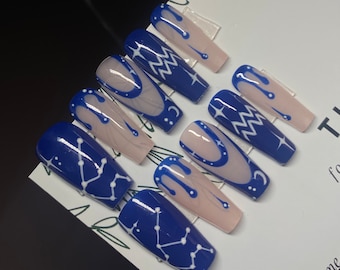 Waterman, dierenriemdruk op nagels
