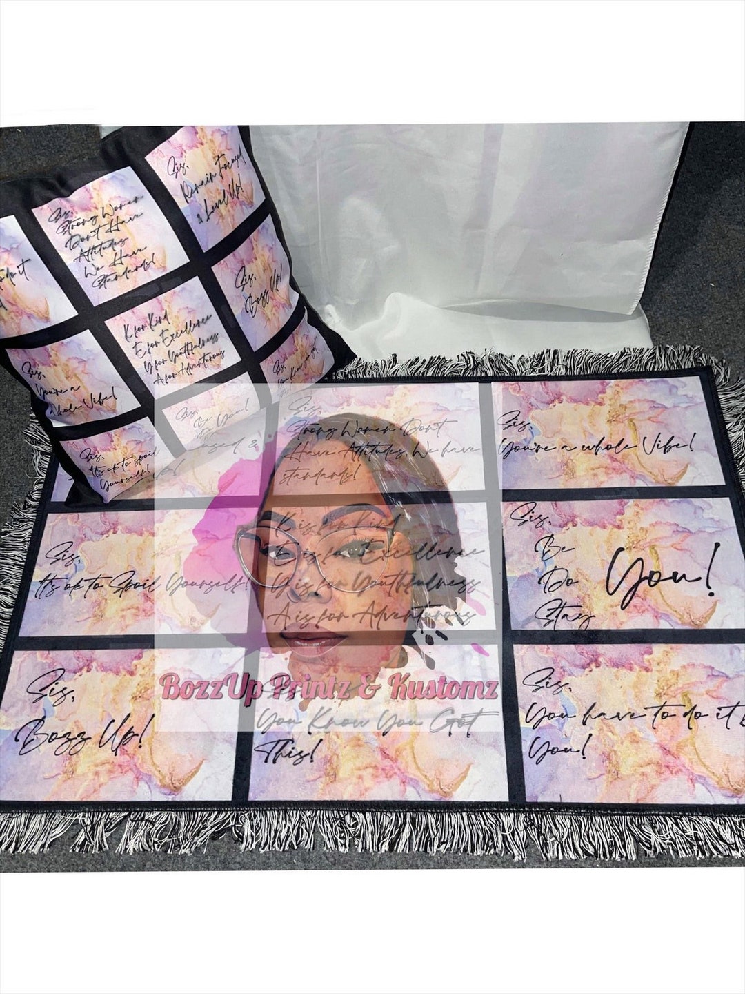 Sis Affirmation Rug and Pillow - Etsy Österreich