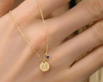 Personalized Jewelry Gift for Mom from Husband For Christmas, Custom Necklace For Mom,Birthstone Necklace for Mom,Kids Initial Jewelry,mom