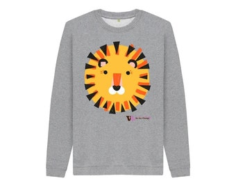 DTMN7 Colorful Black Lion Teens Sweater Long Sleeves Crew-Neck Youth Athletic Casual Tee Junior Boys DTMN7 Colorful Black Lion Teens Sweater Long Sleeves Crew-Neck Youth Athletic Casual Tee Junior Boys