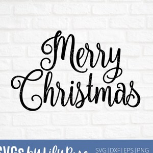 Merry Christmas SVG File- Christmas Digital File- Winter SVG Cricut File- Merry Christmas Clipart- DXF- png- Silhouette Cut File- Download