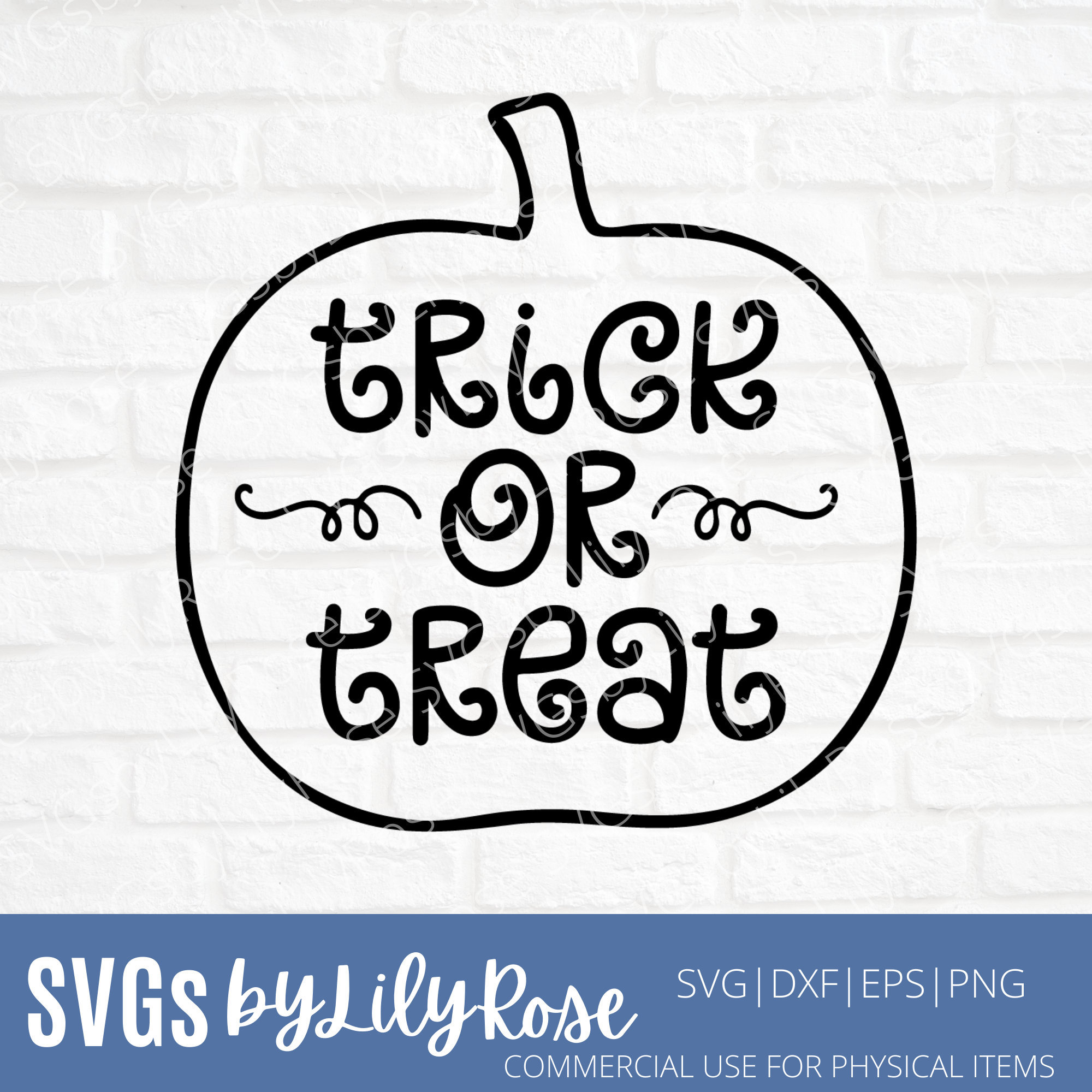 Trick or Treat SVG Cut File- Halloween Cricut Cut File- Pumpkin- Trick ...