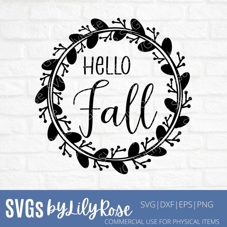 Download Hallo Herbst Kranz SVG geschnitten Datei Hallo Herbst SVG ...