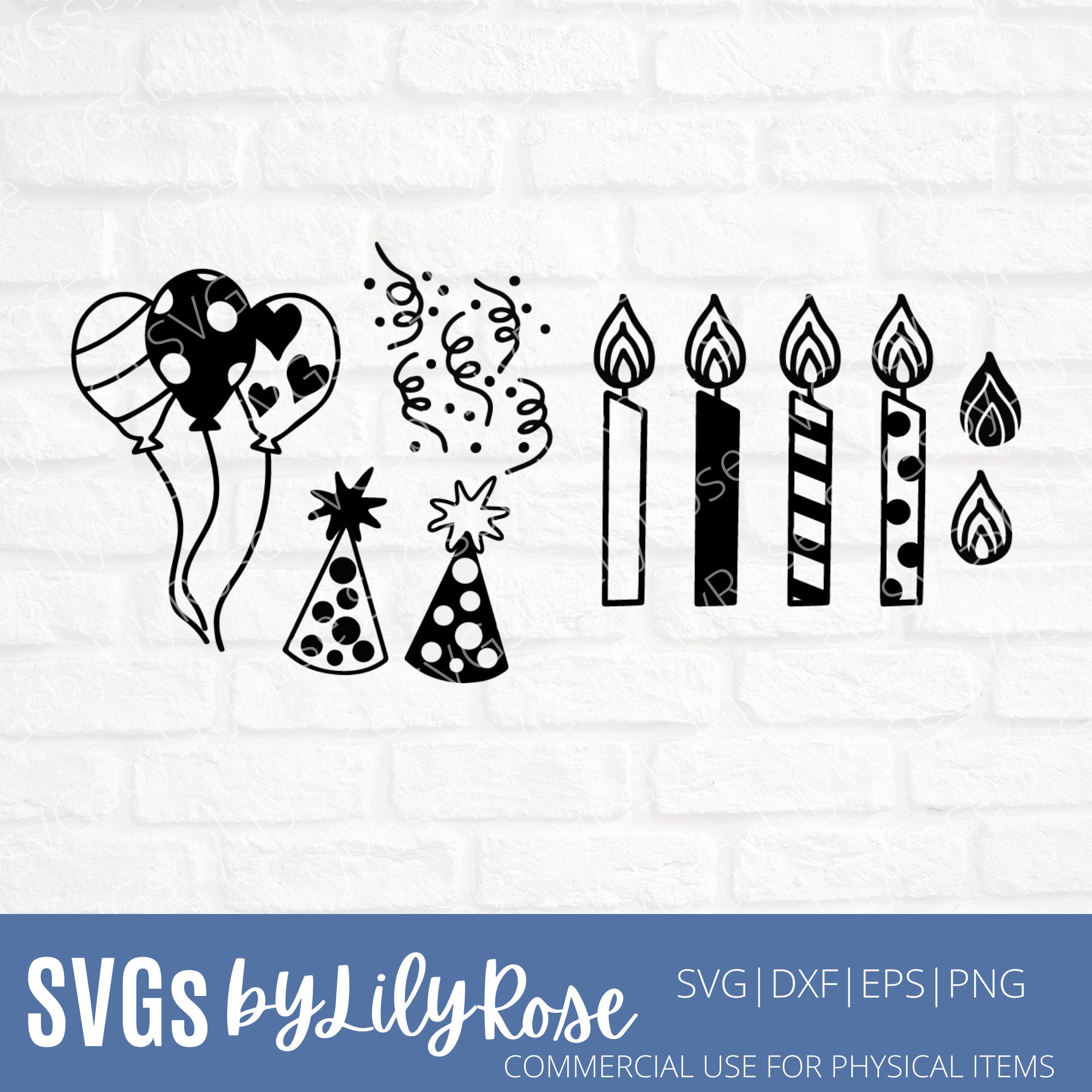Download Birthday Clipart Cricut Silhouette Cut File Party Hat Svg