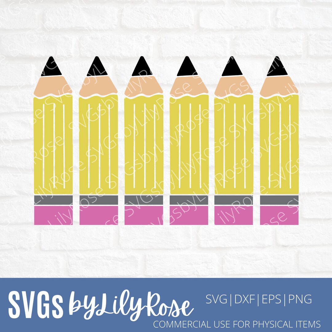 Pencil SVG File- Teacher Cut File- Teacher Png- School SVG- Teacher ...