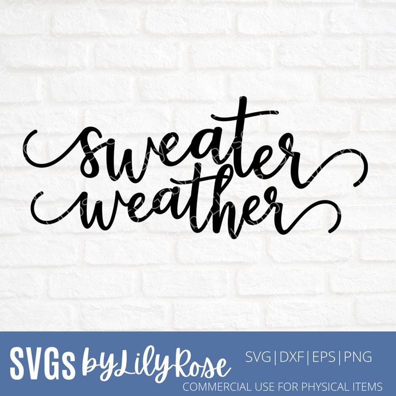 Sweater Weather Cut File Winter SVG File Winter Cricut File - Etsy
