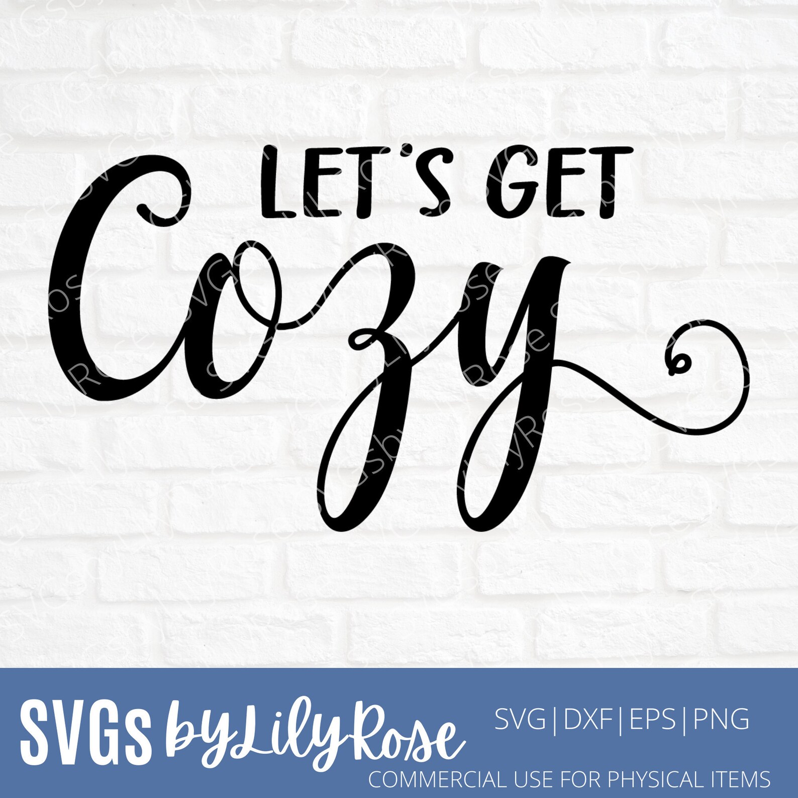 Let's Get Cozy Cut File Let's Get Cozy SVG File Cozy - Etsy