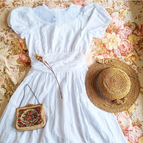 Gunne Sax by Jessica McClintock white cotton vinta