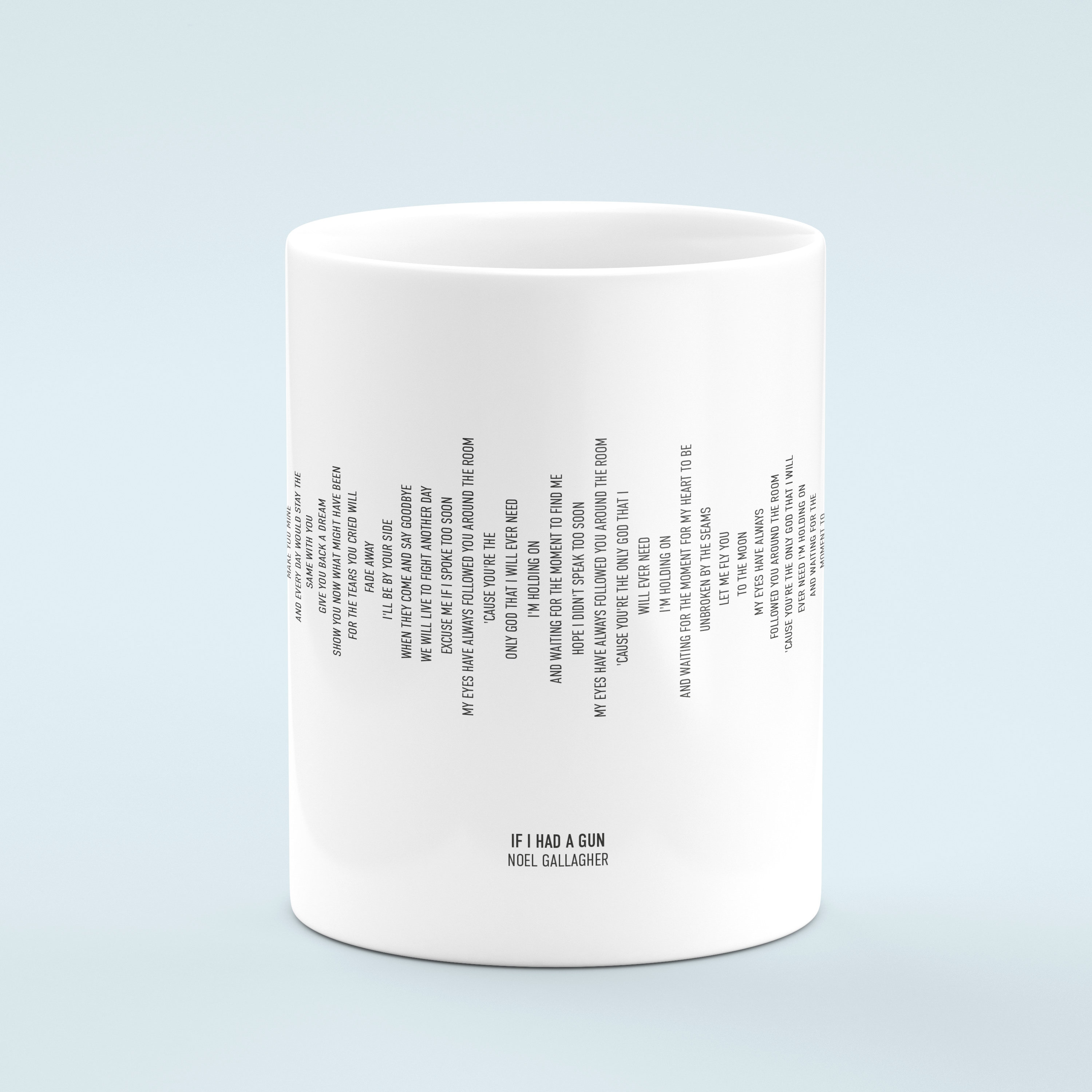 Personalised Mug With Song Lyrics in Soundwave Style Gift Etsy UK