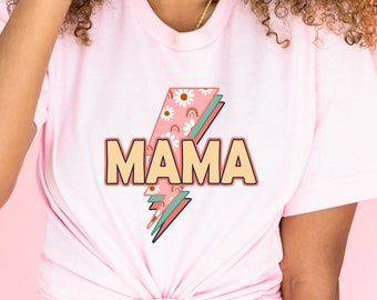 Camiseta retro Lightning Daisy Mama