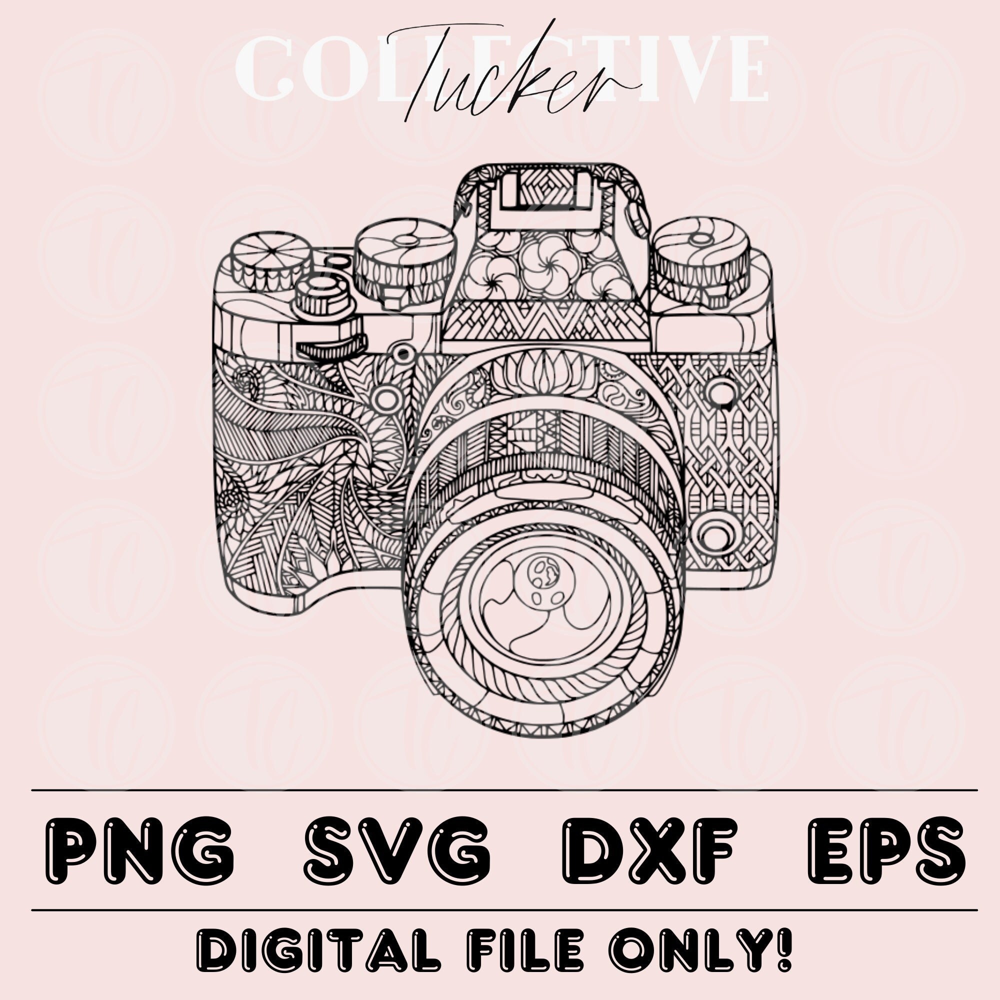 Camera Mandala PNG | Camera Mandala SVG | Photography Sublimation PNG ...