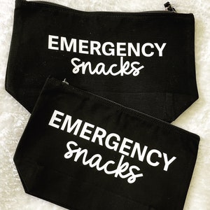 Emergency Snacks - Emergency Snack Bag - Emergency Snack Pouch - Emergency Snack Zipper