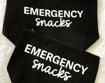 Emergency Snacks - Emergency Snack Bag - Emergency Snack Pouch - Emergency Snack Zipper
