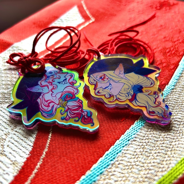 Charm acrílico de doble cara Kusuriuri