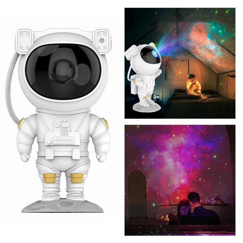 Astronaut Galaxy Starry Sky Projector Nightlight USB Atmospher image 2
