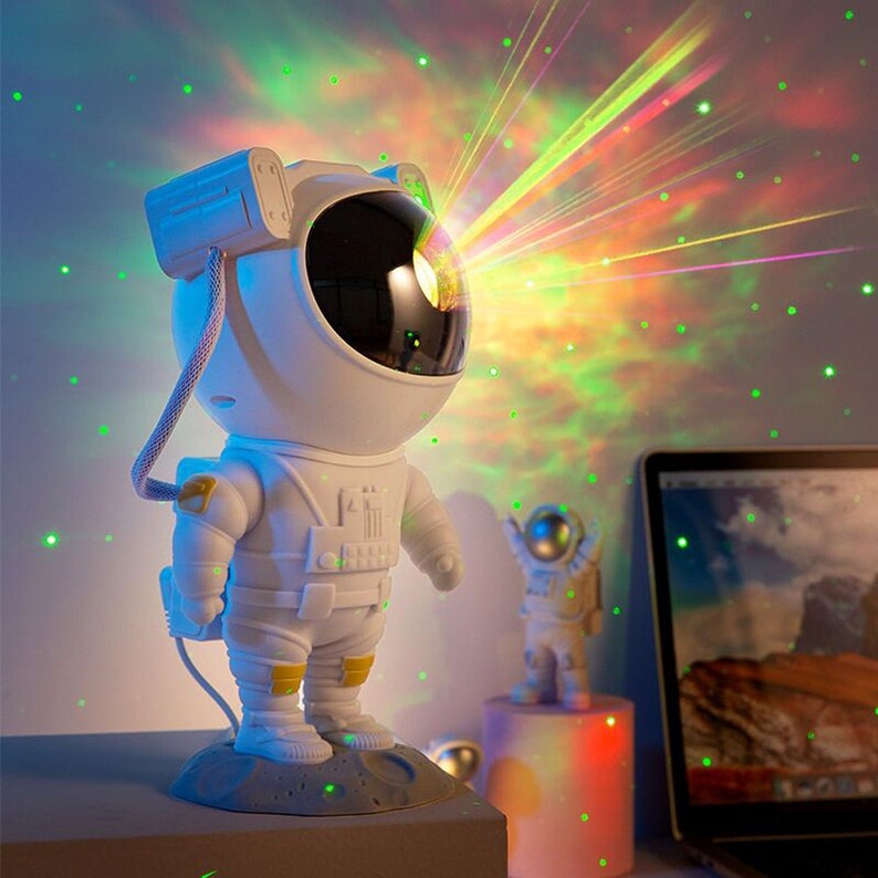 Astronaut Galaxy Starry Sky Projector Nightlight USB Atmospher image 1