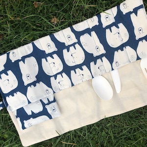 Picnic cutlery wrap