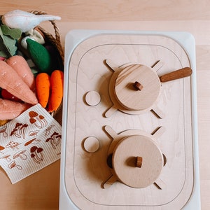 Trofast Bin IKEA Hack Wooden Stove - Montessori Play - Wood Toys