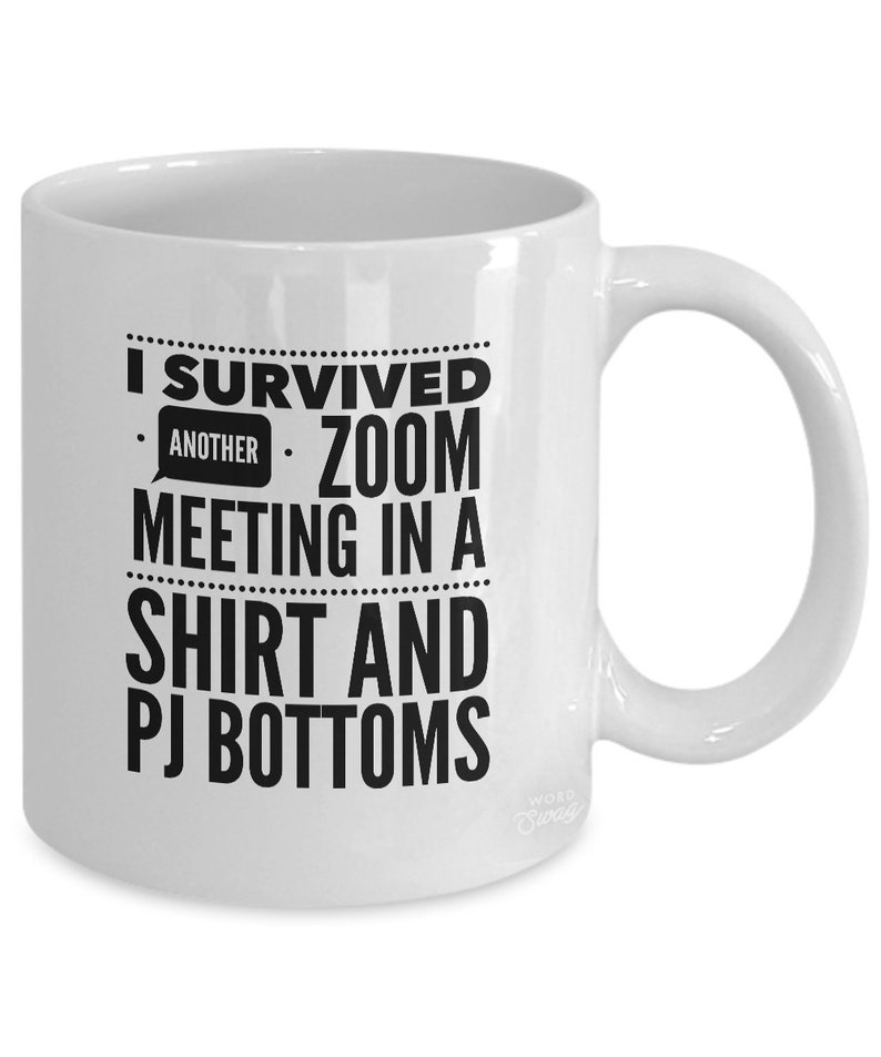 Funny Zoom Meeting Mug Coffee Cup for Friends Colleagues Etsy