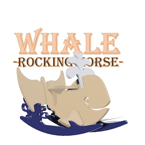 Whale Kids Rocking Horse