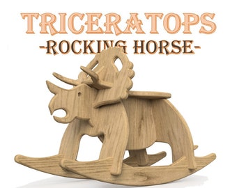 Triceratops Kids Rocking Horse Plans