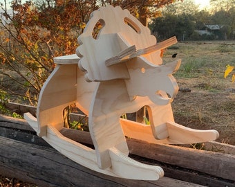 Triceratops Rocking Horse DIY Plans