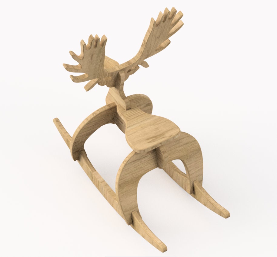 Moose Kids Rocking Horse - Etsy