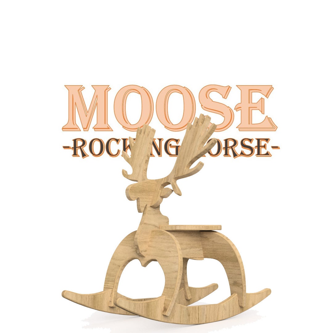 Moose Kids Rocking Horse - Etsy