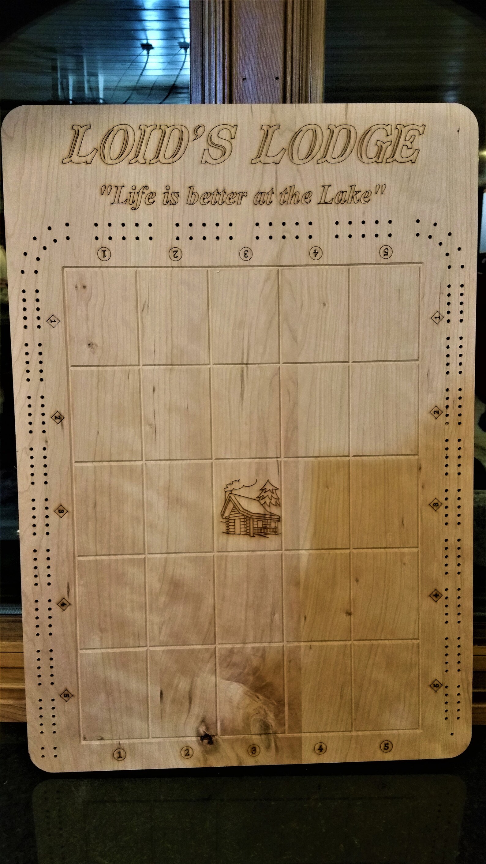 Cross Cribbage board Lake Cabin and personalized Etsy