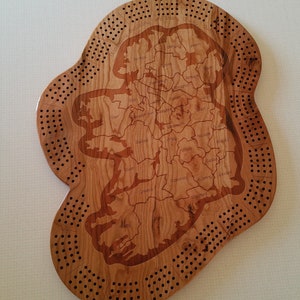 Custom Ireland Cribbage board