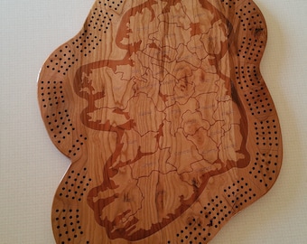 Custom Ireland Cribbage board