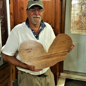 Custom Lindsey Lake Cribbage board