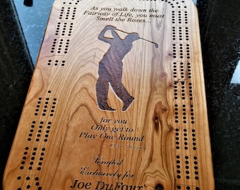 Golf Cribbage Board - Personalized