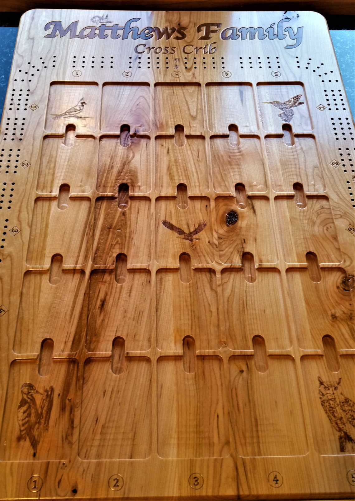 Custom Personalized Outdoor Cross Cribbage Board Etsy