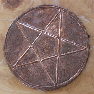 Copper Pentagram Grid Art , 3D Wall Art,