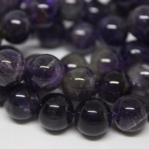 Natural Amethyst Beads 4-5/6/8/10/12 mm | Amethyst Beads for Jewelry | Beads for Jewelry Making | Natural Stone | Healing Stone Jewelry