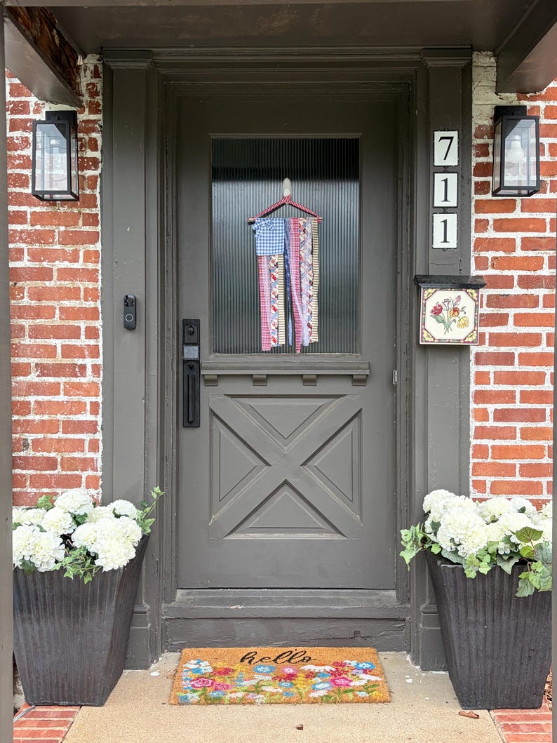 American Fabric Flag American Rag Flag Americana Ribbon Flag Wall ...