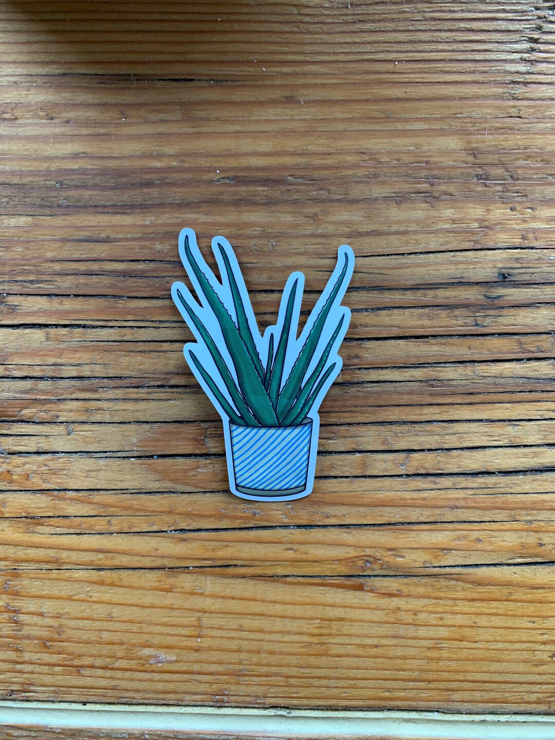 Sticker - House Plant: Aloe Vera (individual Sticker, Custom Cut, Die ...