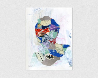 There | Poster - Art print of a handmade collage