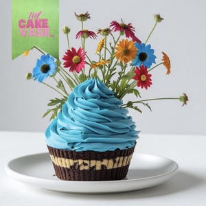 Die CupCakeVASE ™ — Eine Blüte, die du behalten kannst! Die süßeste Blumenvase für Muttertag, Geburtstage & Feste!