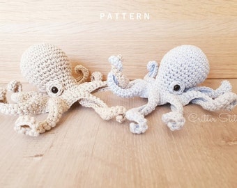 Octopi the little octopus - critter stitch crochet pattern / amigurumi