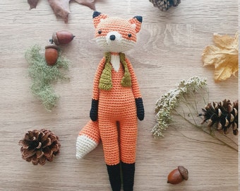 Rupert the Fox - critter stitch crochet pattern / amigurumi
