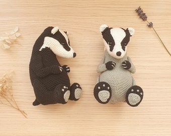 Badger - critter stitch crochet pattern / amigurumi PDF