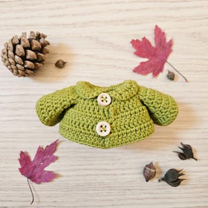 Cardigan Crochet Pattern for Mushroom guy - Cardigan only