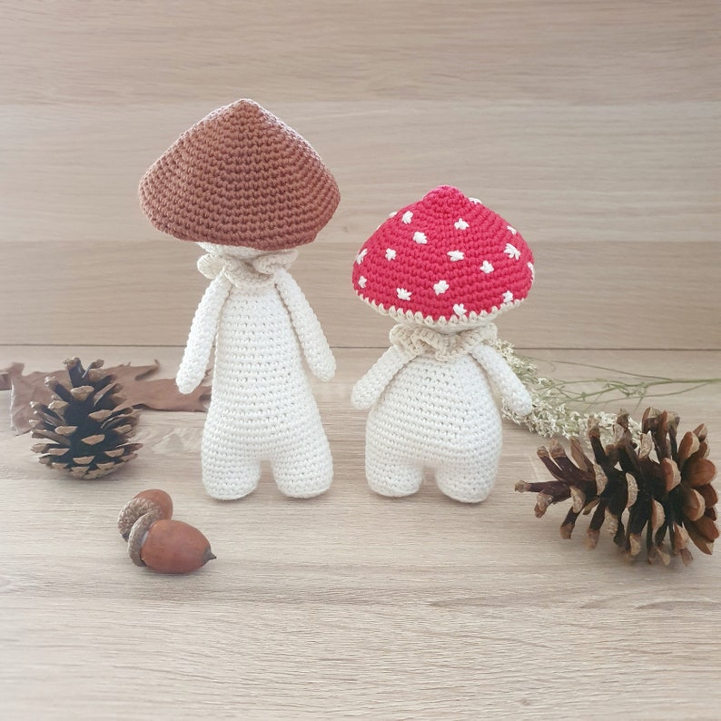 Finn and Phill the mushrooms critter stitch crochet pattern / amigurumi image 4