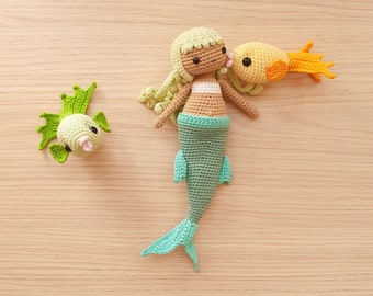 Water Sprite - critter stitch crochet pattern / amigurumi mermaid PDF